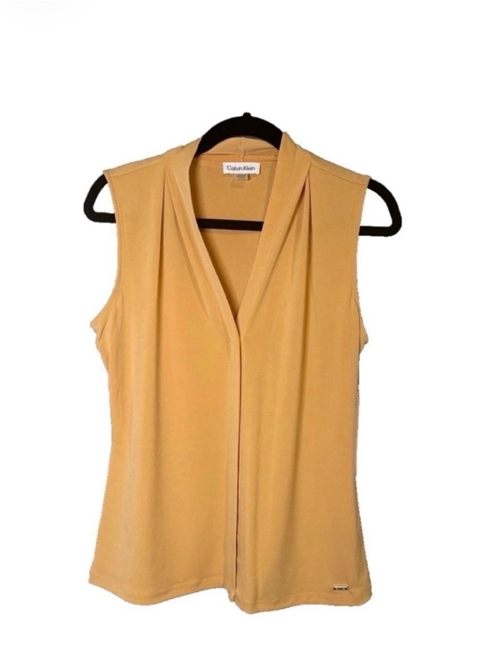 Calvin Klein Sleeveless V-Neck Camisole - Mustard Yellow